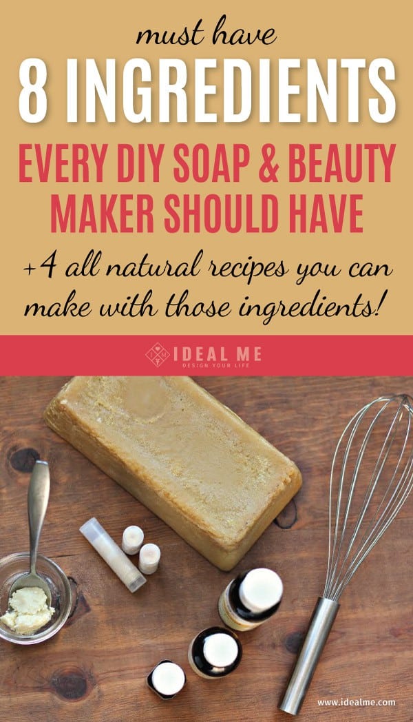 Believe it or not, you can start making your own all natural beauty products with just 8 ingredients! With just 8 ingredients, you can make dozens of beauty products from lotions to sunscreen and even scrubs! Read on for the 8 essential ingredients as well as a bonus 4 all natural beauty product beginner recipes.