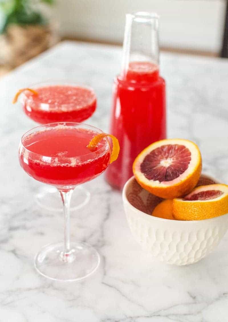 blood-orange-mimosa. A party isn't a party without some crowd pleasing cocktails. Save your sanity at your next party by having a few of these make-ahead big batch cocktails mixed and ready to serve. Click here to check out these delicious big batch cocktail recipes now.