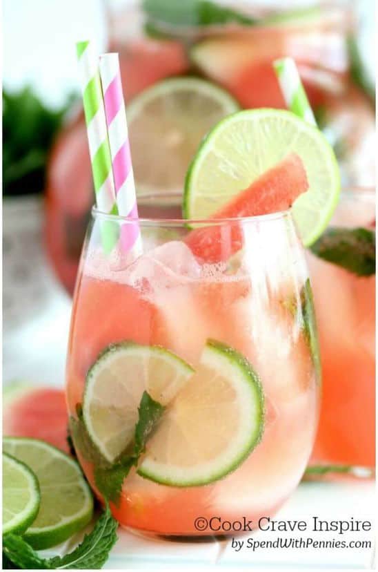 watermelon mojito. A party isn't a party without some crowd pleasing cocktails. Save your sanity at your next party by having a few of these make-ahead big batch cocktails mixed and ready to serve. Click here to check out these delicious big batch cocktail recipes now.