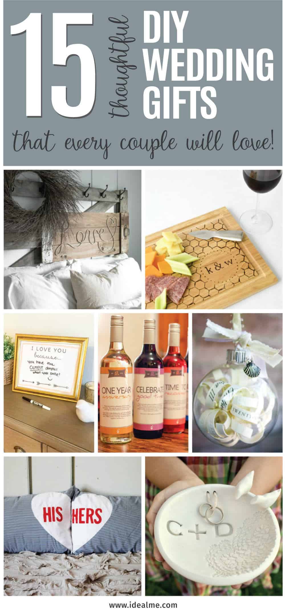 Are you struggling to figure out what to get your favorite newlyweds? Don't stress! We've got the perfect thoughtful DIY wedding gifts that every couple will love. 
