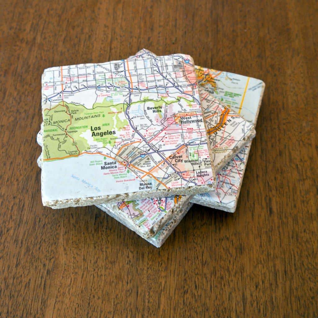 Map Coaster - Are you struggling to figure out what to get your favorite newlyweds? Don't stress! We've got the perfect thoughtful DIY wedding gifts that every couple will love. 