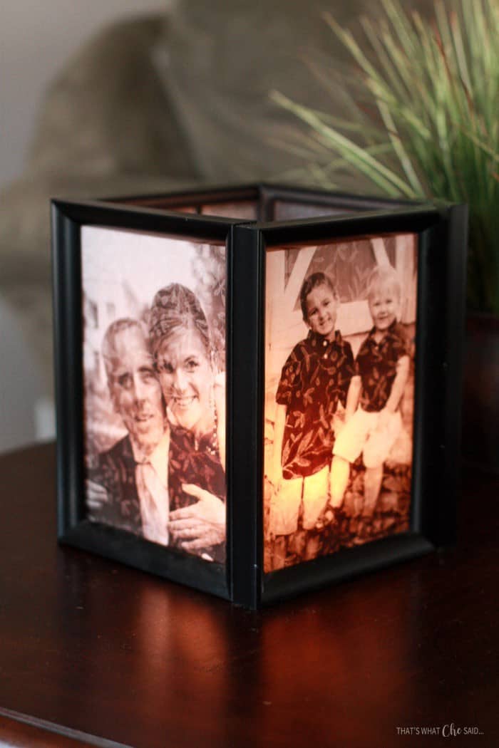 Picture Frame Luminaries - Are you struggling to figure out what to get your favorite newlyweds? Don't stress! We've got the perfect thoughtful DIY wedding gifts that every couple will love. 