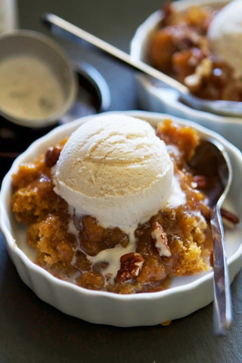 Pumpkin Pecan Cobbler - These Fall recipes are perfect for the holidays and for any time you want to bring the delicious smells of apple, cinnamon, and pumpkin into your home. You're guaranteed to find a fall flavor you love with these 18 delicious fall dessert recipes.