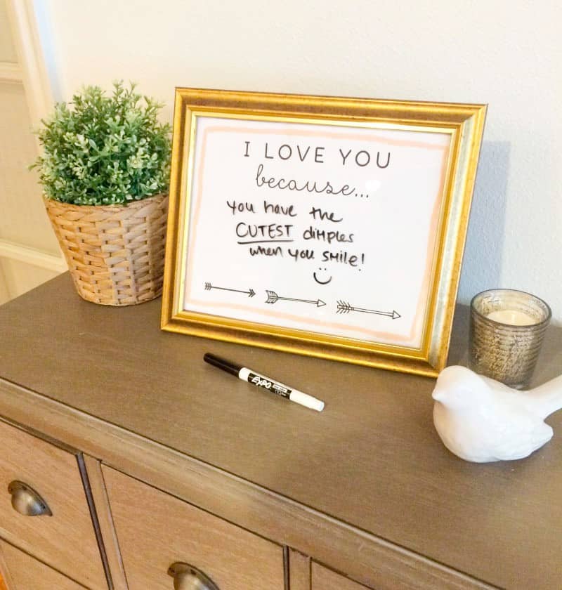 I love you because sign - Are you struggling to figure out what to get your favorite newlyweds? Don't stress! We've got the perfect thoughtful DIY wedding gifts that every couple will love. 