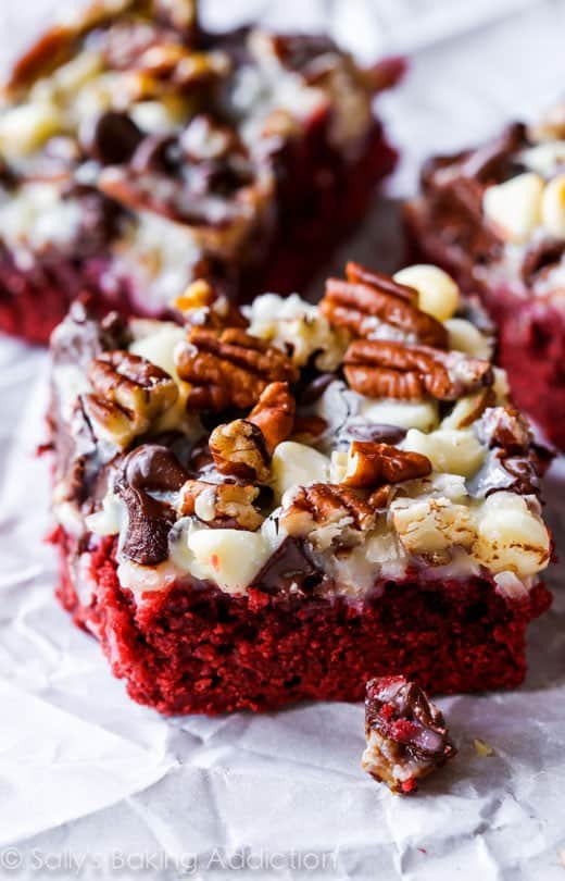 Red Velvet Seven Layer Bars - Check out our list of 20 of the best easy desserts to feed a crowd. Be prepared for empty dishes and a round of applause when you bring one of these recipes to your next event.
