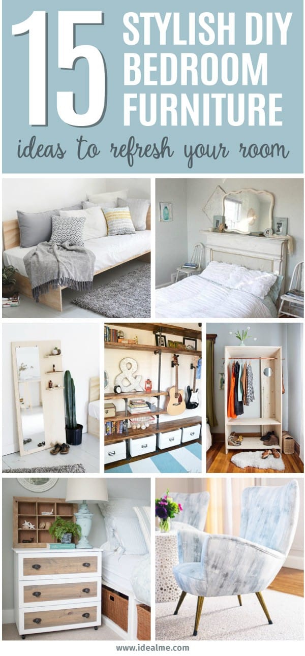 We've found 15 of our favorite stylish DIY bedroom furniture ideas to update and refresh your room - maybe something you can even tackle this weekend!