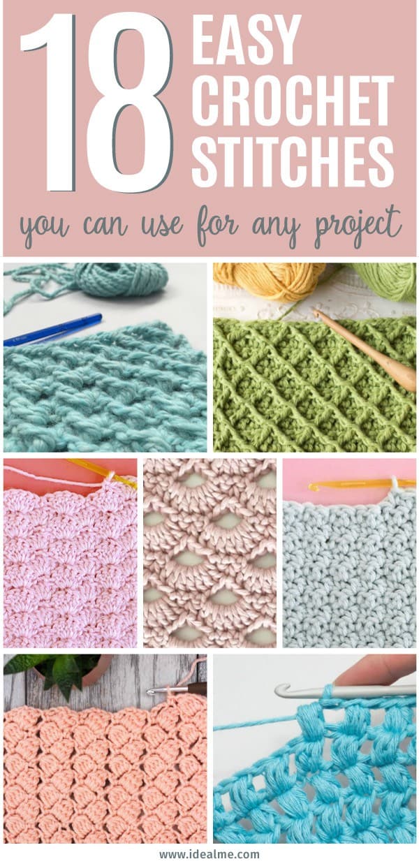 If you're ready to give crochet a try, we've got you covered. We've found 18 easy crochet stitches you can use for any project to get you started.