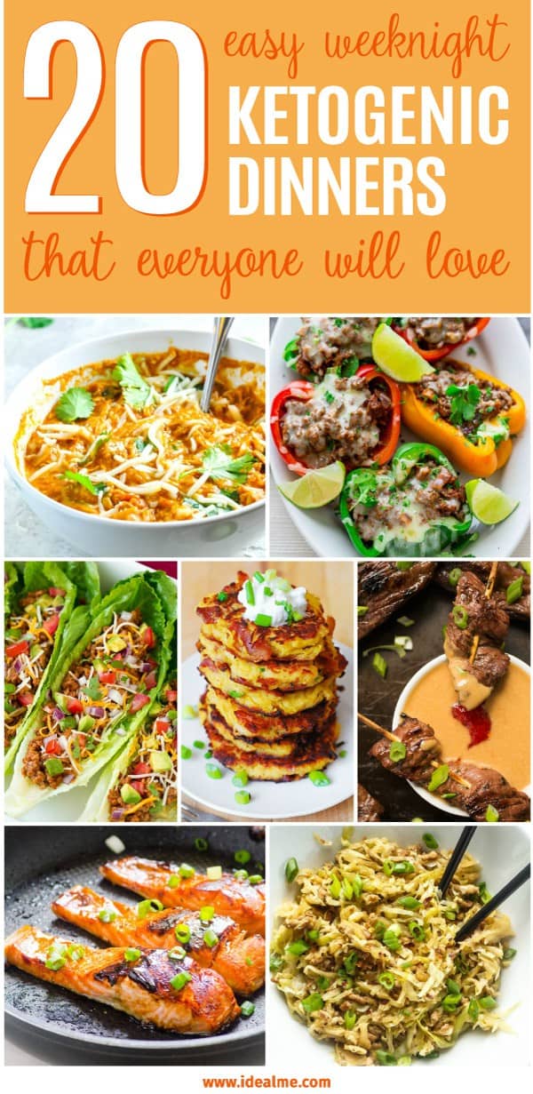 Here are 20 delicious and easy weeknight ketogenic dinners that will help to get you on the path of health and weight loss.