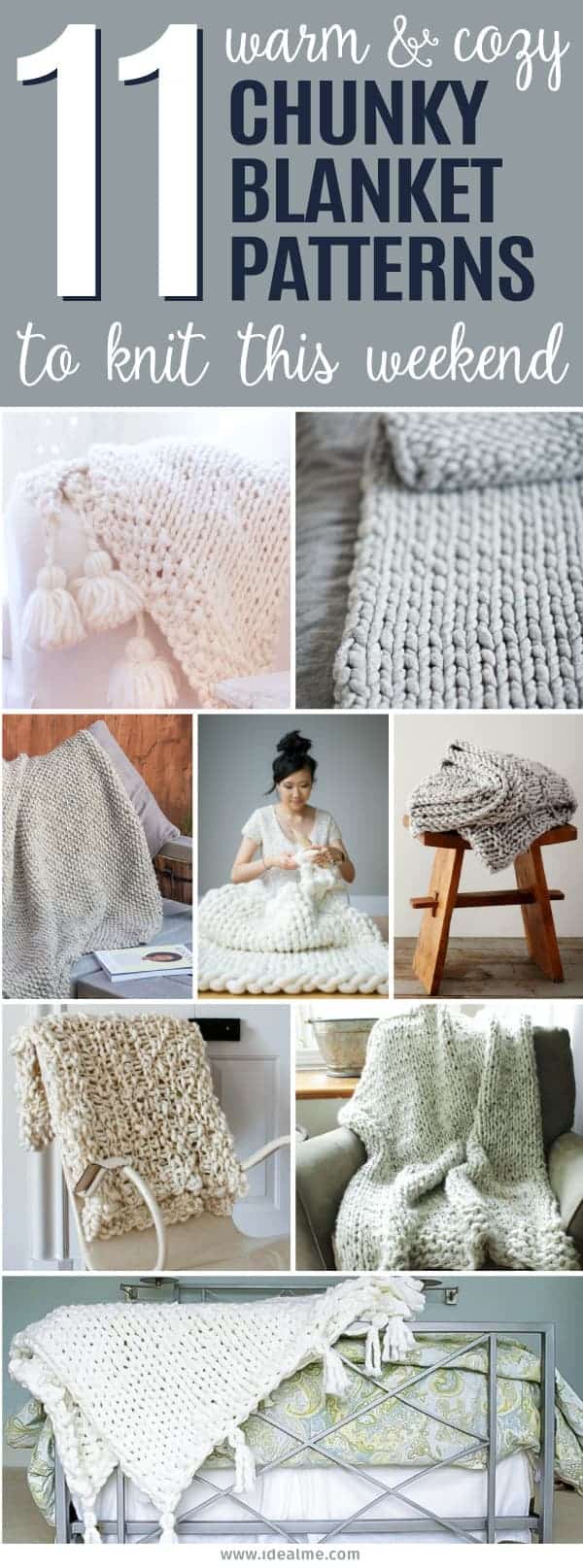 11 Cozy Chunky Blankets You'll Want to Knit This Weekend - Ideal Me
