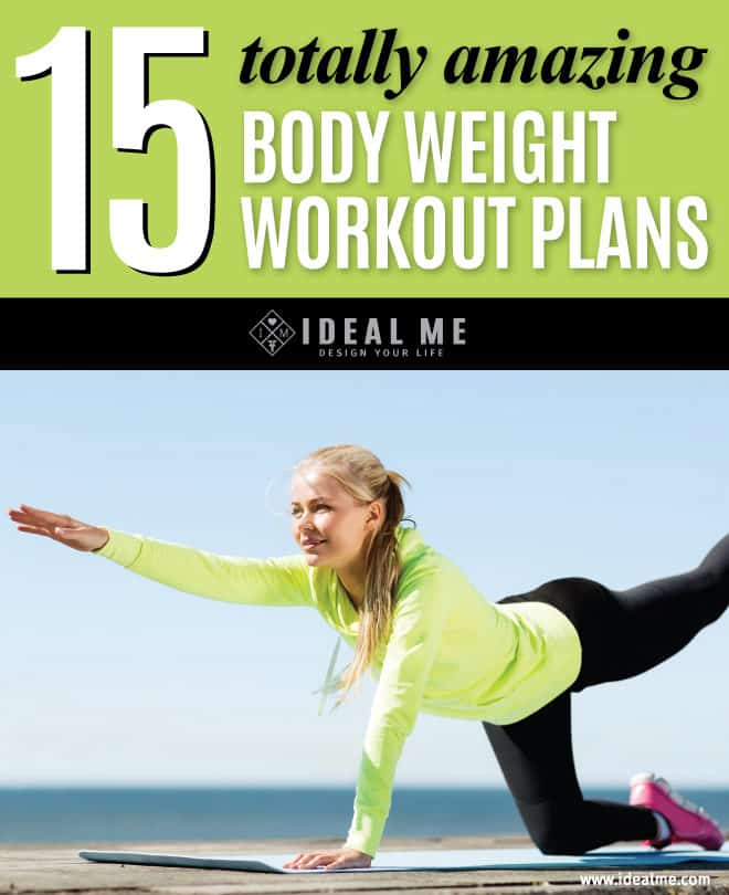 There’s nothing more accessible than bodyweight workout plans. Bodyweight exercises like lunges, triceps dips, and pushups are simple and super effective. They offer crazy challenging workouts that will help tone and build muscle.