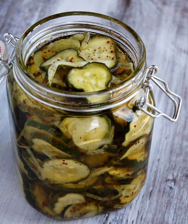 Bread and Butter pickles - recipe canning vegetables
