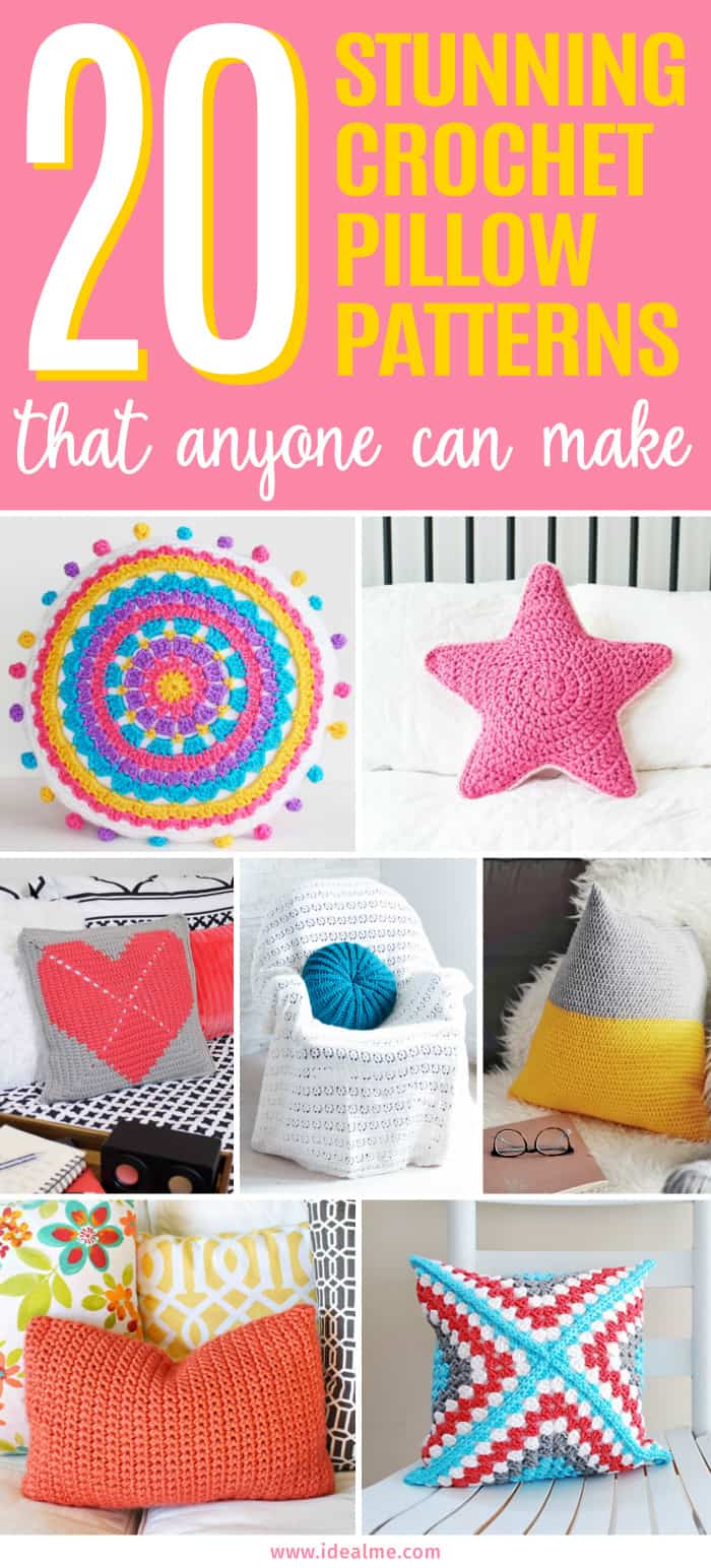 If you're itching to try out a new crochet project, we've got you covered. We've found these amazing 20 crochet pillow patterns that anyone can make. Grab a hook and your favorite yarn and get ready to crochet an adorable pillow for your home today.