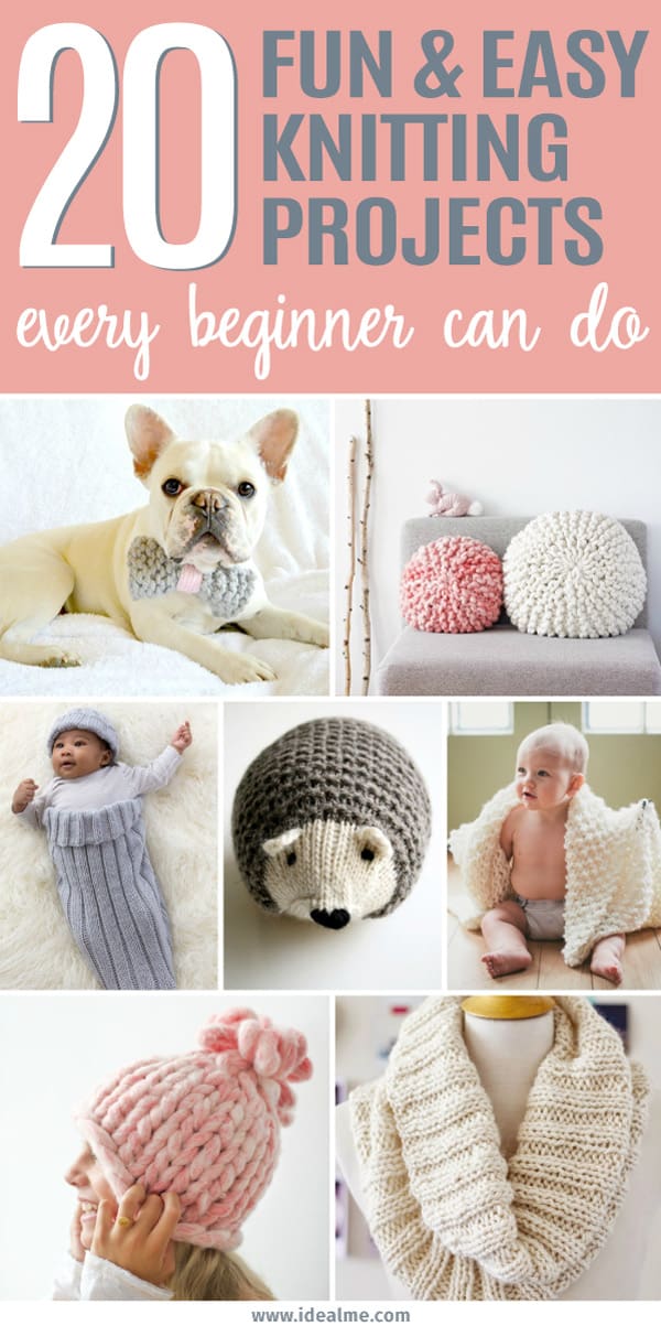 To get you started on some gorgeous but simple projects, we've found the 20 easy knitting projects that every beginner can handle. Now your biggest decision is deciding which one of these knitting projects you'll start first.
