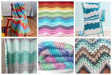 We've explored the web to find17 easy ripple crochet blanket designs. These distinctive patterns make a thoughtful gift and beautiful addition to any home.