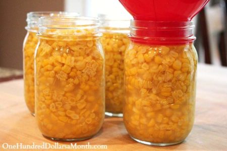 canned fresh corn - recipe canning vegetables
