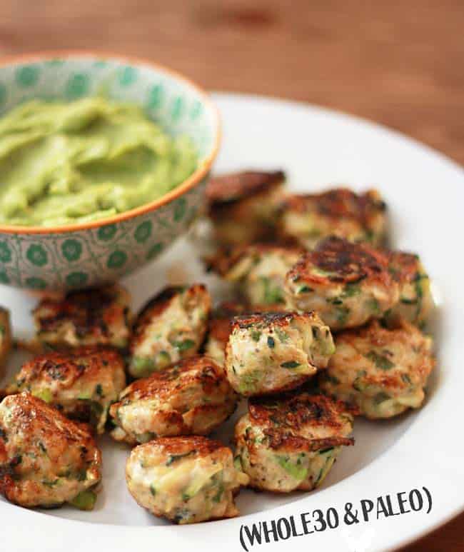 chicken and zucchini poppers - whole 30 snacks