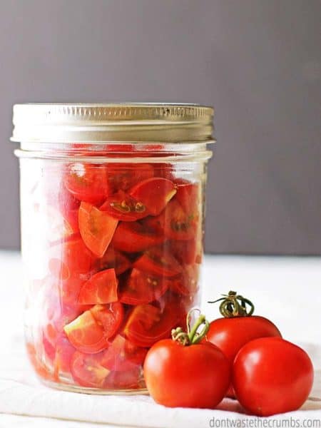 diced tomatoes - recipe canning vegetables