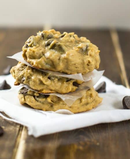 easy paleo dessert flourless pb chocolate chip cookies