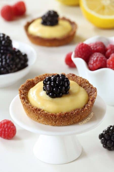 easy paleo dessert mini lemon tarts