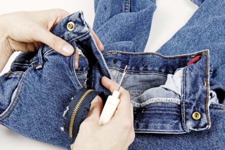 how to sew a replacement zipper