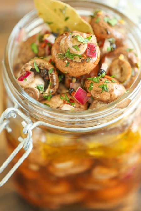 marinated mushrooms - recipe canning vegetables