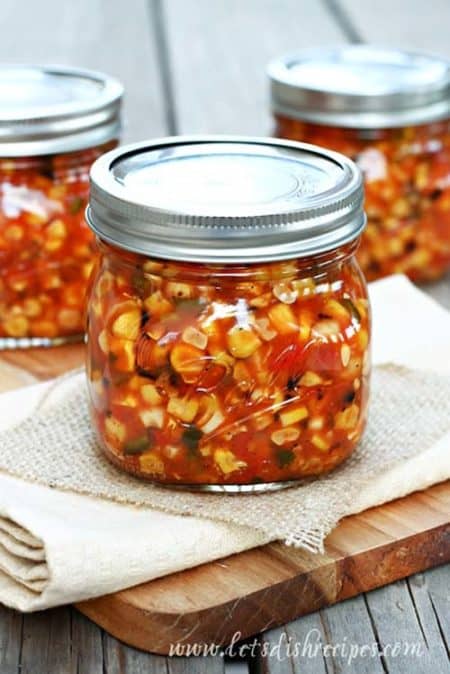 roasted corn salsa - recipe canning vegetables