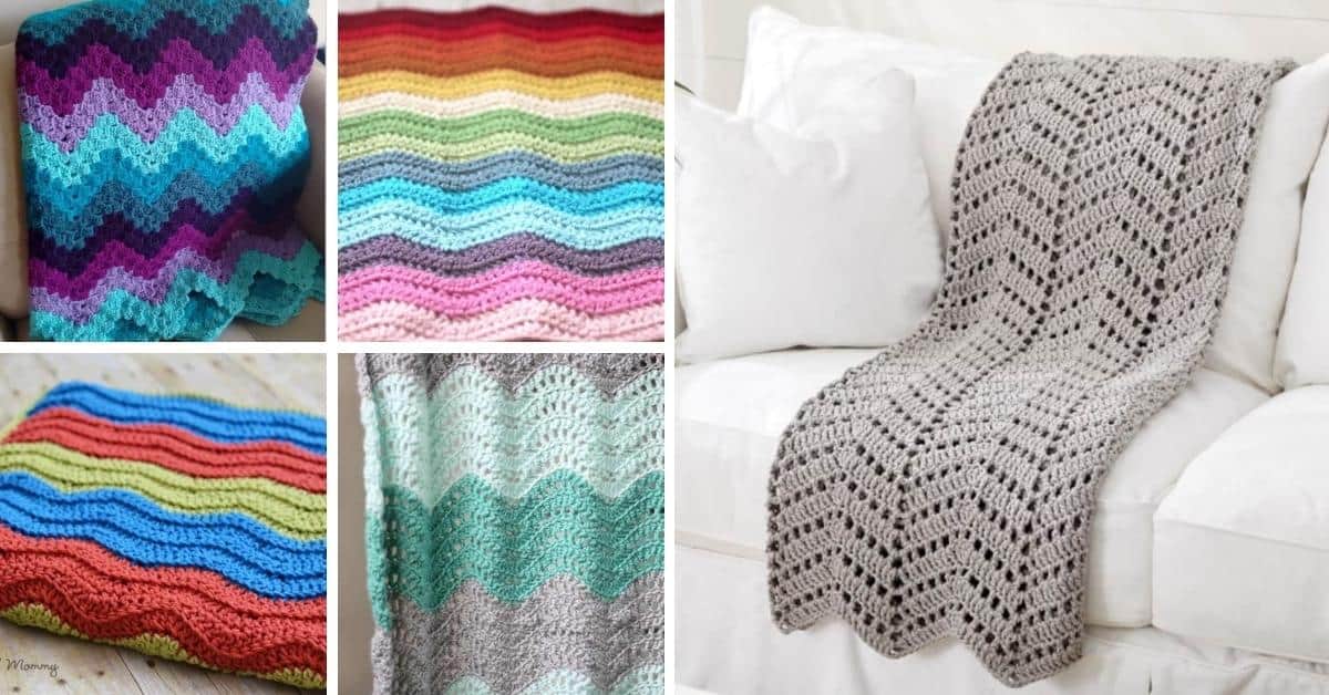 Custom Ripple Blanket Home Decor Gradient Cozy Squishy Crochet Baby Blanket Snuggly Lap Blanket Handmade Throw Soft