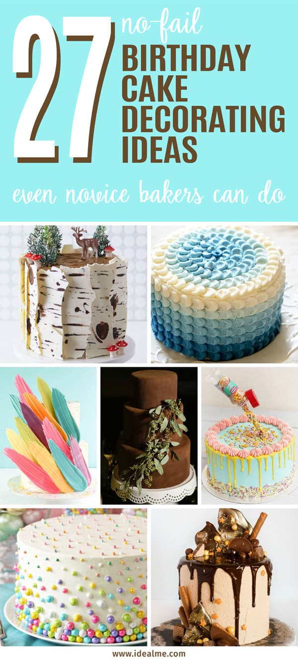 27 no-fail birthday cake decorating ideas