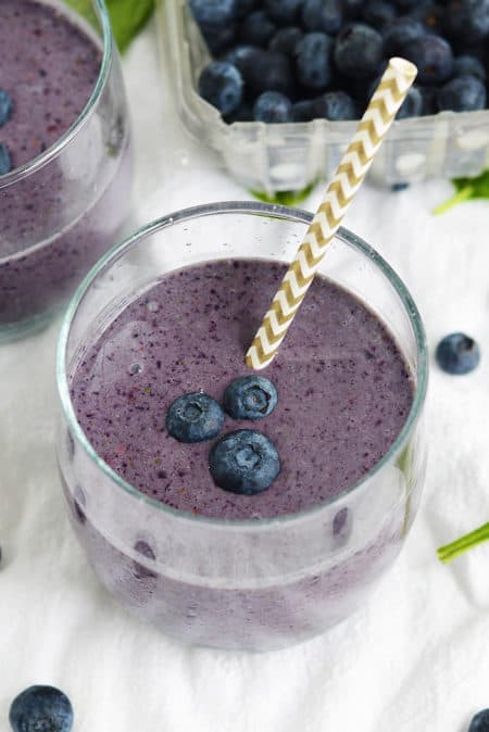 Blueberry Flax Superfood Smoothie - easy smoothie recipes