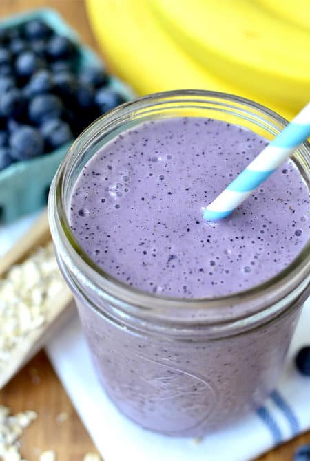 Blueberry Muffin Smoothie - easy smoothie recipes