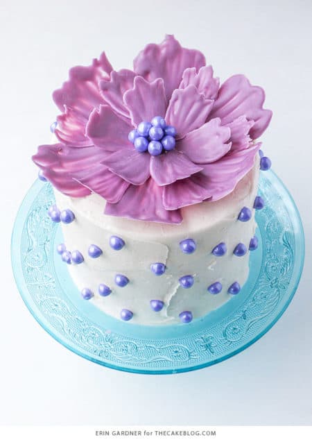 Chocolate Flower Cake - birthday cake decorating ideas