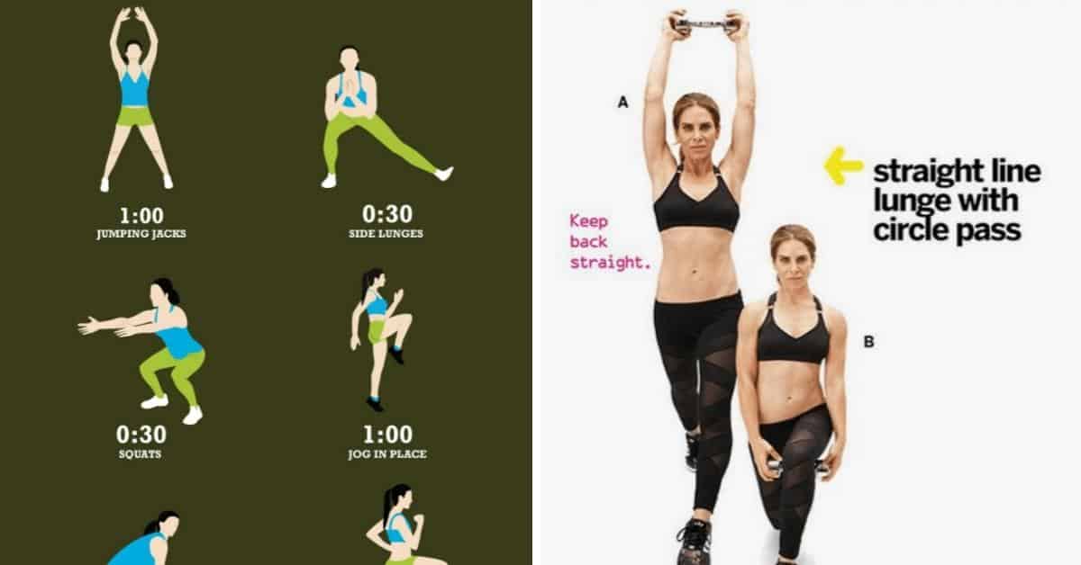 Full body circuit workout routine for women. No equipment need, this fat  burning home workout…