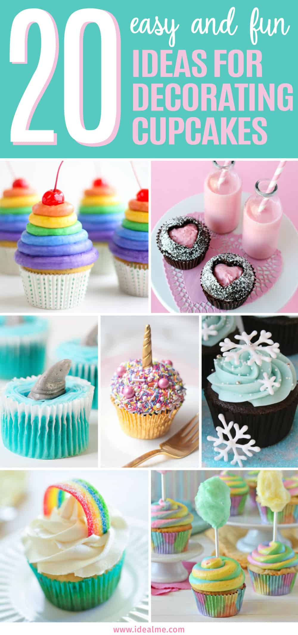 Prepare yourself for cupcakes that are so gorgeous, you may not want to eat them! Here are 20 easy ideas for decorating cupcakes perfect for any occasion.