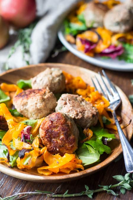 Easy Paleo Turkey Meatballs with Apples & Savory Herbs - quick paleo recipes