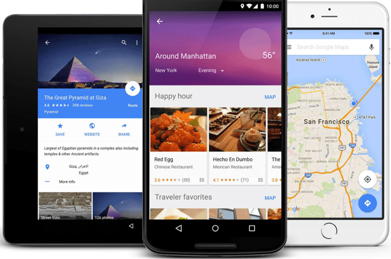 Google Maps - apps for travel