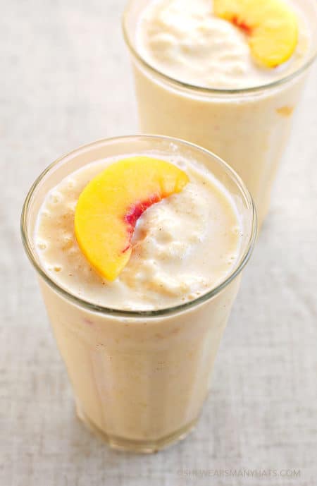 Peach Fruit Smoothie - easy smoothie recipes
