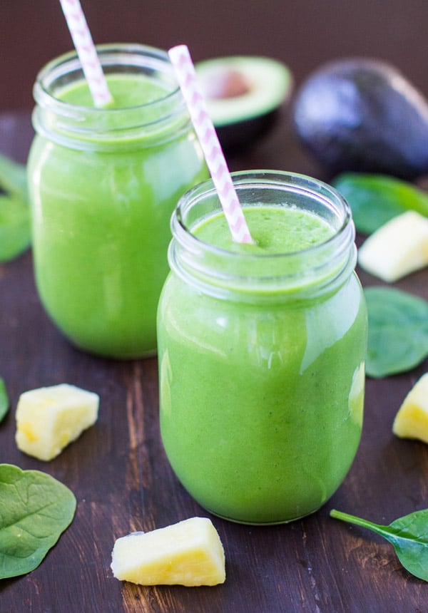 Pineapple Paradise Spinach Smoothie - easy smoothie recipes
