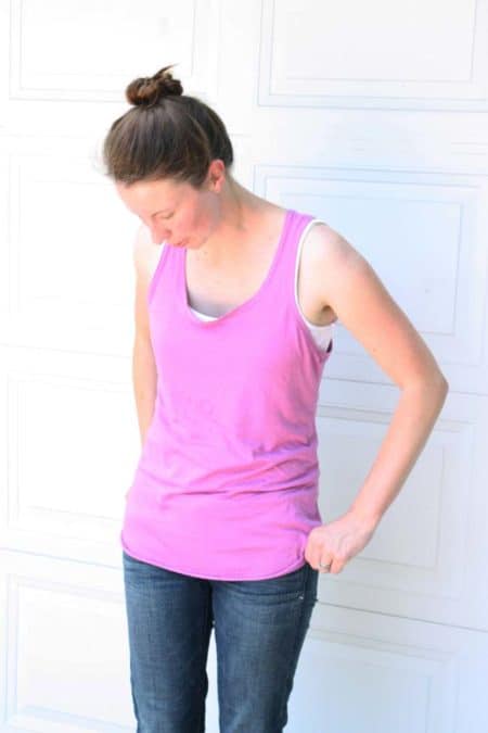 Racerback Tank - how to sew a shirt