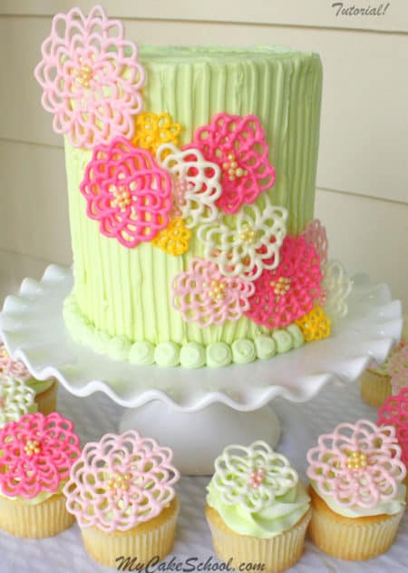 Springtime Flowers - birthday cake decorating ideas
