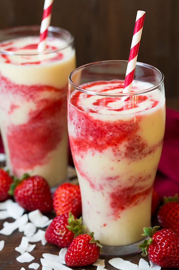 Strawberry Colada Smoothie - easy smoothie recipes