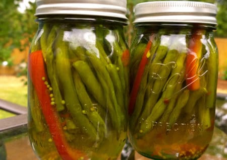 Sweet and Hot Pickled Green Beans - recipes for canning beans