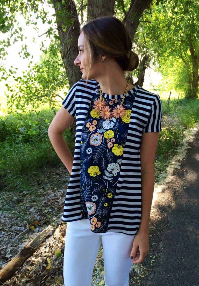 The Sunny Swing Tee - how to sew a shirt