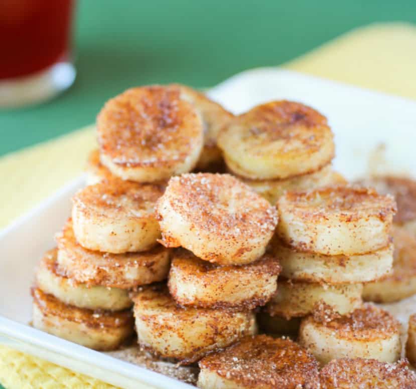 Pan Fried Cinnamon Bananas - easy healthy desserts