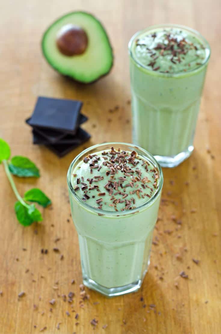healthy shamrock shake - paleo smoothie ideas