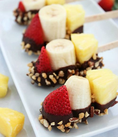 Banana Split Bites - easy healthy desserts