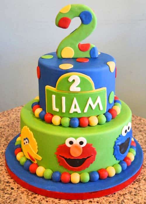 sesame street cake - kids birthday cake ideas
