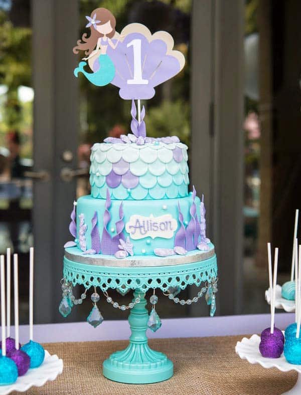 very little mermaid cake - kids birthday cake ideas