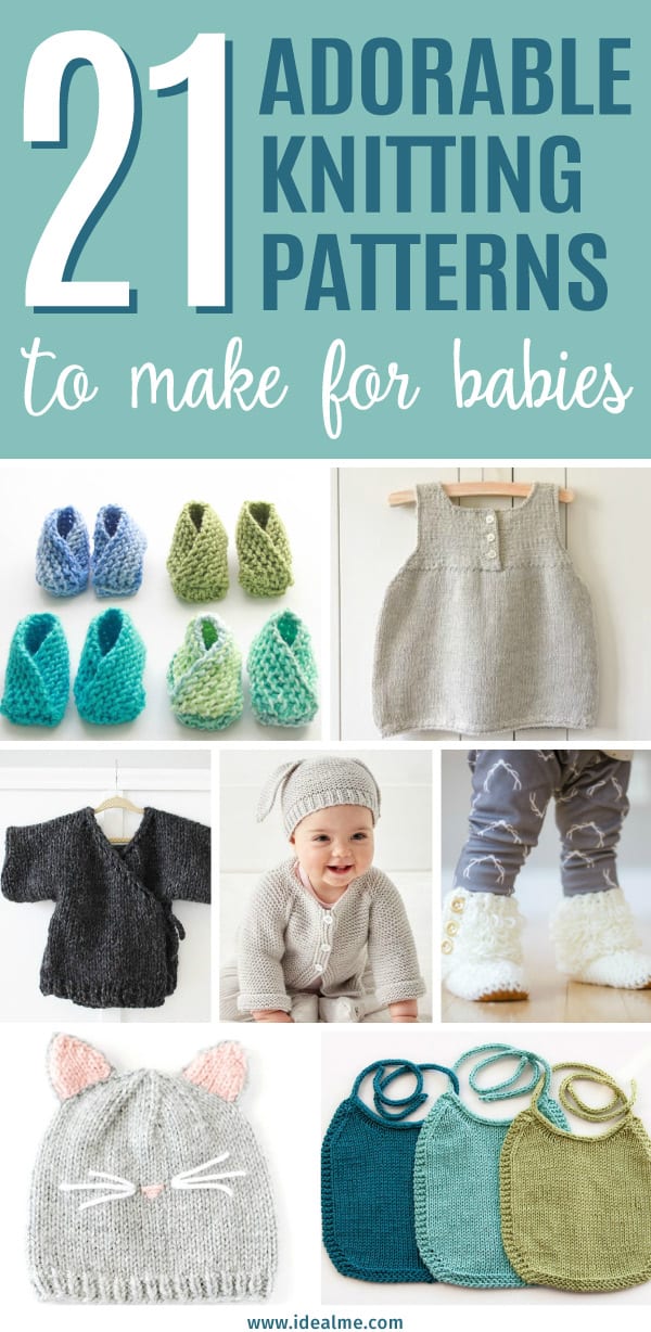 This list of adorable knitting patterns for babies showcases modern knitting patterns perfect for knitters of every level - and the babies they love!