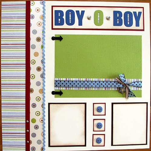 Boy-O-Boy - scrapbook templates