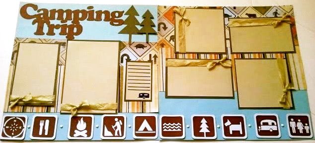 Camping Trip - scrapbook templates